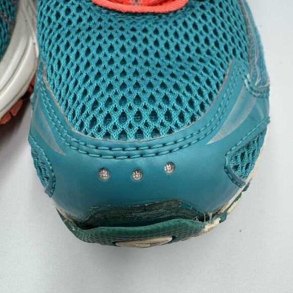 Brooks Launch Womens‎ Sz 10.5 Teal Pink Running Training Shoes Toe Separating - Picture 3 of 7